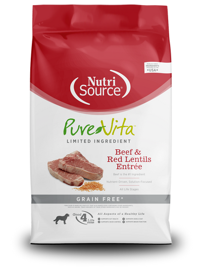 NutriSource® PureVita™ Beef & Red Lentils Entrée Dry Dog Food