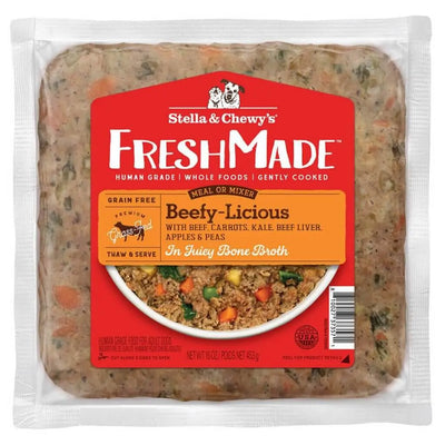 Stella & Chewy's FreshMade Beefy-Licious 16-oz, Gently Cooked Dog Food