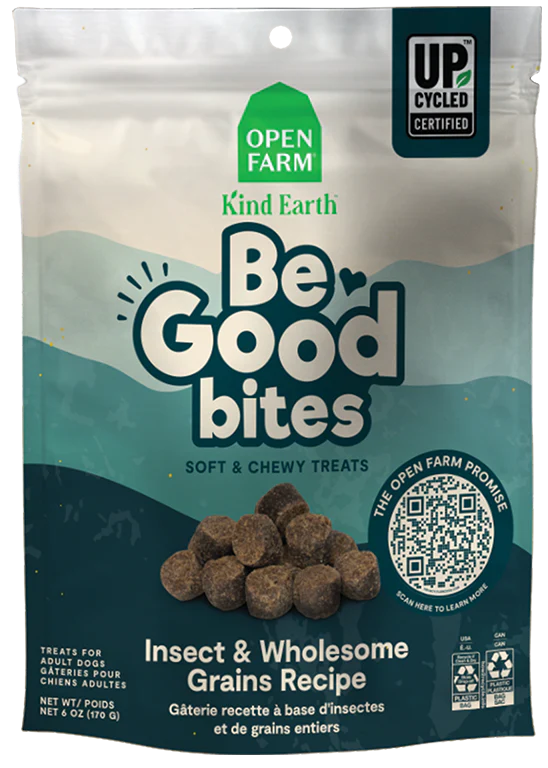 Open Farm Be Good Bites Insect & Wholesome Grain 6-oz, Dog Treat