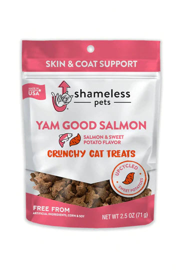 Shameless Pets Yam Good Salmon 2.5-oz, Cat Treat