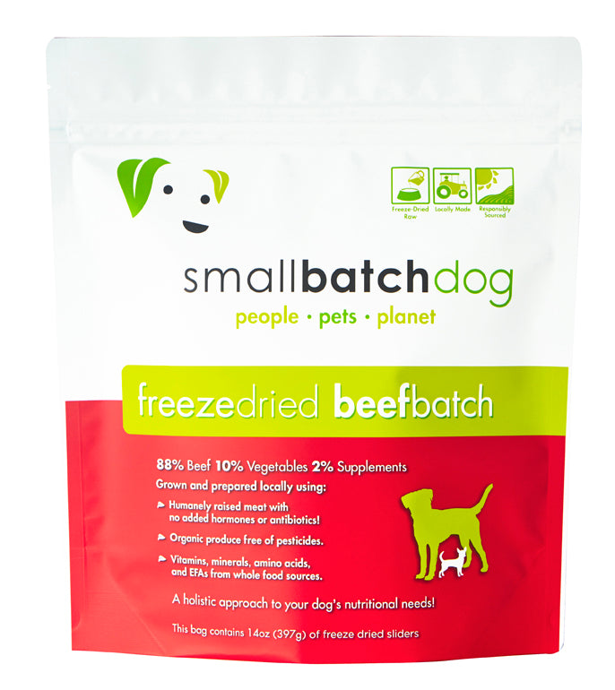 Smallbatch Beef Sliders 14-oz, Freeze-Dried Dog Food