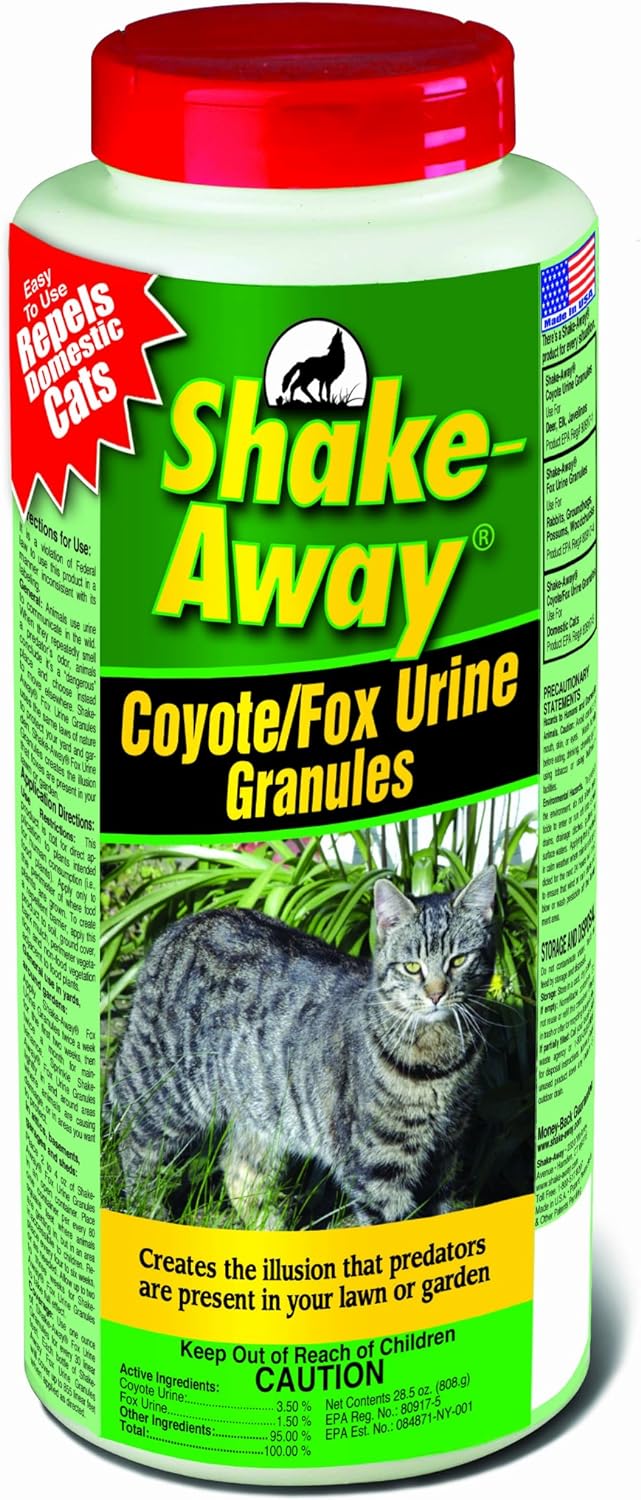 Shake Away Coyote & Fox Urine Granules 28.5-oz, Cat Repellent