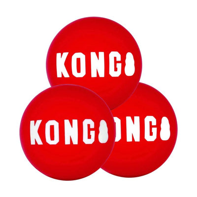 Kong Large Signature Balls 3-Pack, Dog Toy