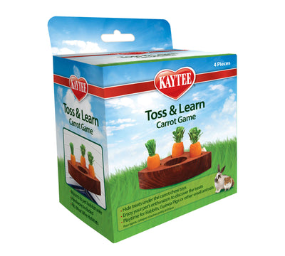 Kaytee Toss & Learn Carrot Game, Small Animal Toy