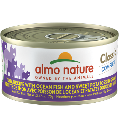 Almo Nature Grain-Free Tuna, Oceanfish, & Sweet Potato In Gravy 2.47-oz, Wet Cat Food, Case Of 12