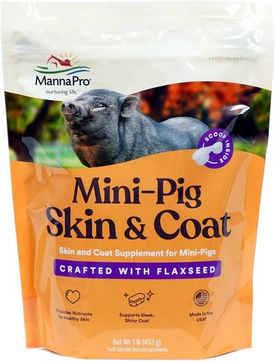 Manna-Pro  Mini-Pig Skin & Coat 1-lb, Pig Supplement