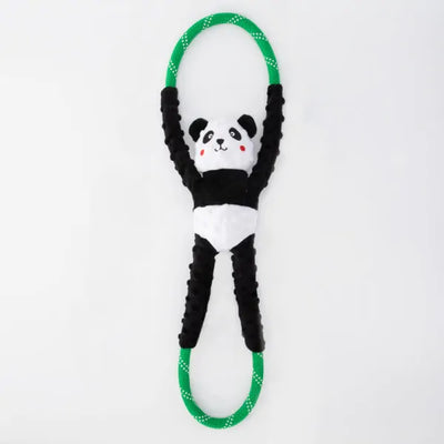Zippy Paws Ropetugz Panda, Dog Toy