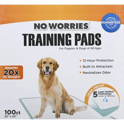 Four Paws No Worries Training Pads 100-Count For Dogs