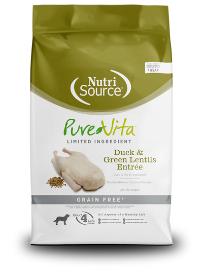 NutriSource® PureVita™ Duck & Green Lentils Entrée Dry Dog Food