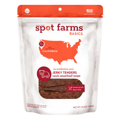Spot Farms Basics Beef Jerky Tenders, Dog Treat