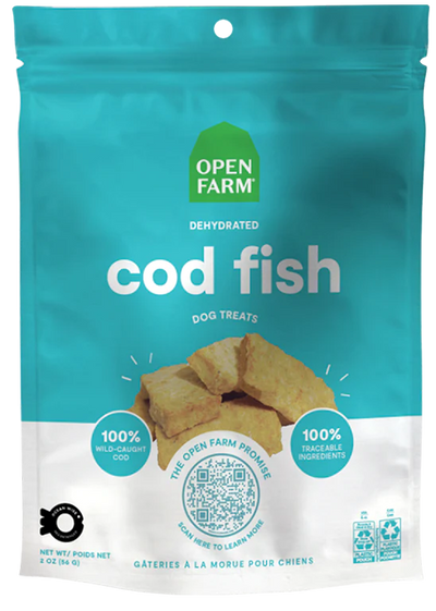 Open Farm Dehydrated Cod Fish 2-oz, Dog Treat