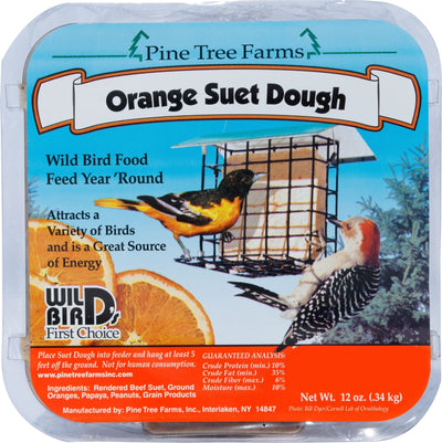 Pine Tree Farms Orange Suet Dough 12-oz, Bird Treat