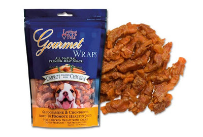Loving Pets Gourmet Chicken-Wrapped Carrot 6-oz, Dog Treat