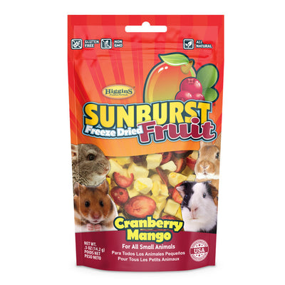 Higgins Sunburst Freeze-Dried Fruit Cranberry Mango 0.5-oz, Small Animal Treat