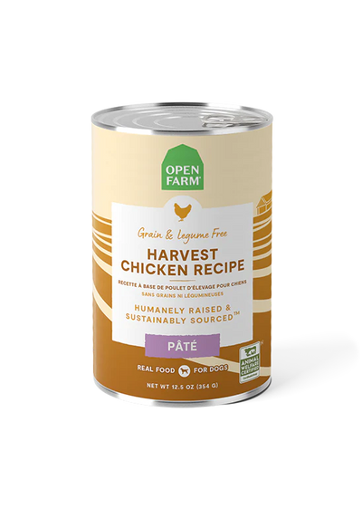 Open Farm Harvest Chicken Pâté, Wet Dog Food, 12.5-oz Case Of 12