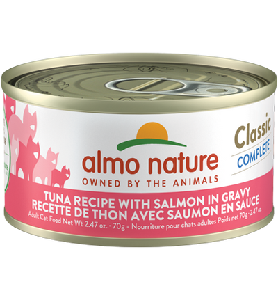 Almo Nature Grain-Free Tuna And Salmon With Gravy 2.47-oz, Wet Cat Food, Case Of 12