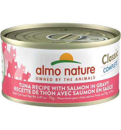 Almo Nature Grain-Free Tuna And Salmon With Gravy 2.47-oz, Wet Cat Food, Case Of 12