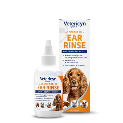 Vetericyn Plus Antimicrobial Ear Rinse For Pets, 3-oz