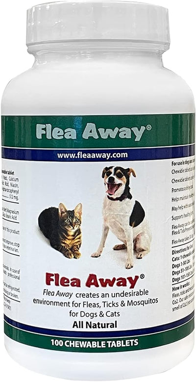 Flea Away Fleas, Ticks, and Mosquitos Prevention For Dogs And Cats, 100-Count