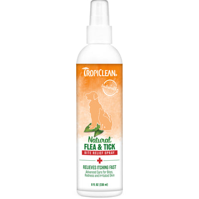Tropiclean Flea & Tick Bite Relief 8-oz Spray, For Pets