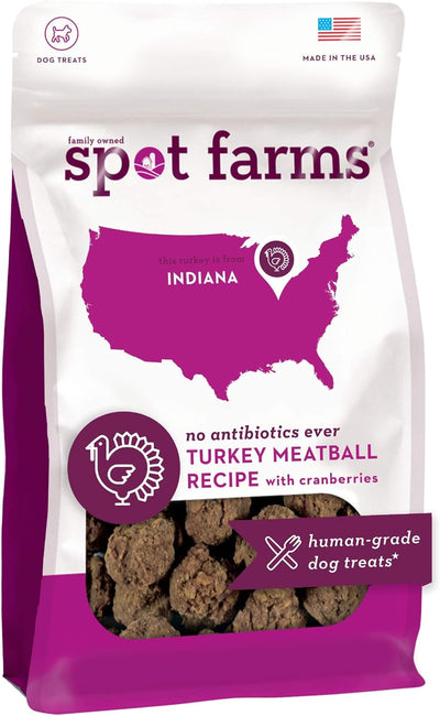 Spot Farms Turkey Meatball Recipe 12.5-oz, Dog Treat