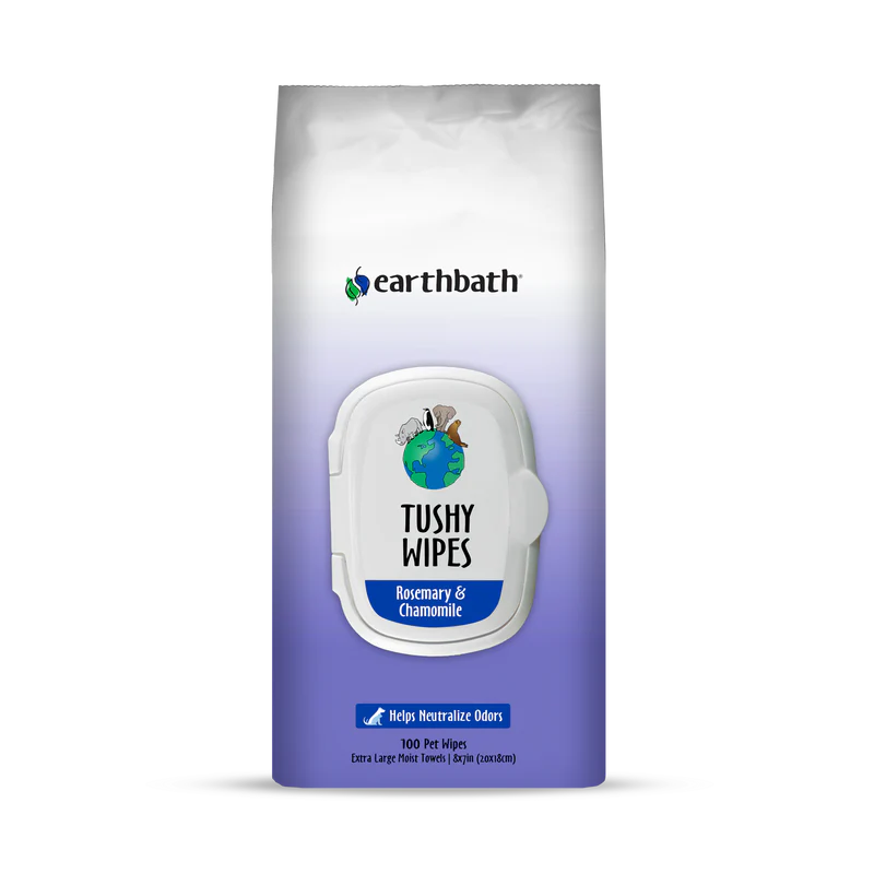 Earthbath Tushy Wipes 100-Count, Pet Wipes