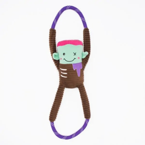 Zippy Paws Halloween RopeTugz® Zombie, Dog Toy