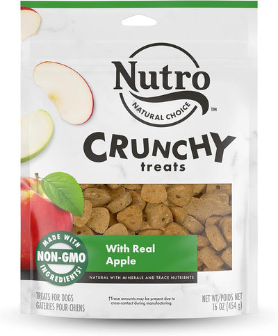 Nutro Crunchy Treats With Real Apple 16-oz, Dog Treat