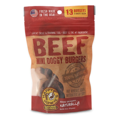 Happy Howies 2-Inch Beef Burgers, 13-Count, Dog Treat