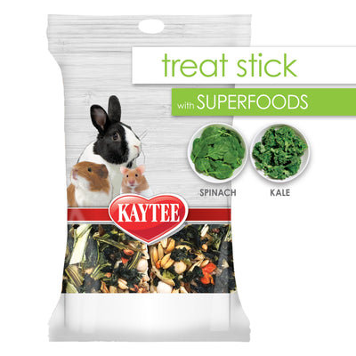 Kaytee Superfood Treat Stick With Superfoods Spinach & Kale 5.5-oz, Small Animal Treat