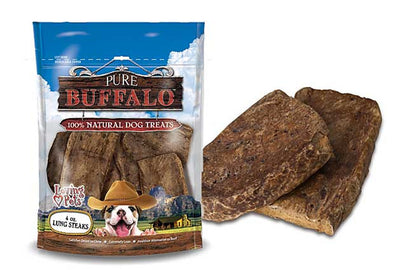 Pure Buffalo Lung Steaks 4-oz, Dog Treat