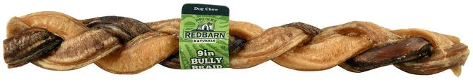 Redbarn Braided Bully Stick 9-Inch, Dog Chew