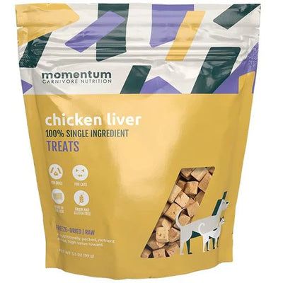 Momentum Freeze-Dried Chicken Liver 3.5-oz, Dog & Cat Treat
