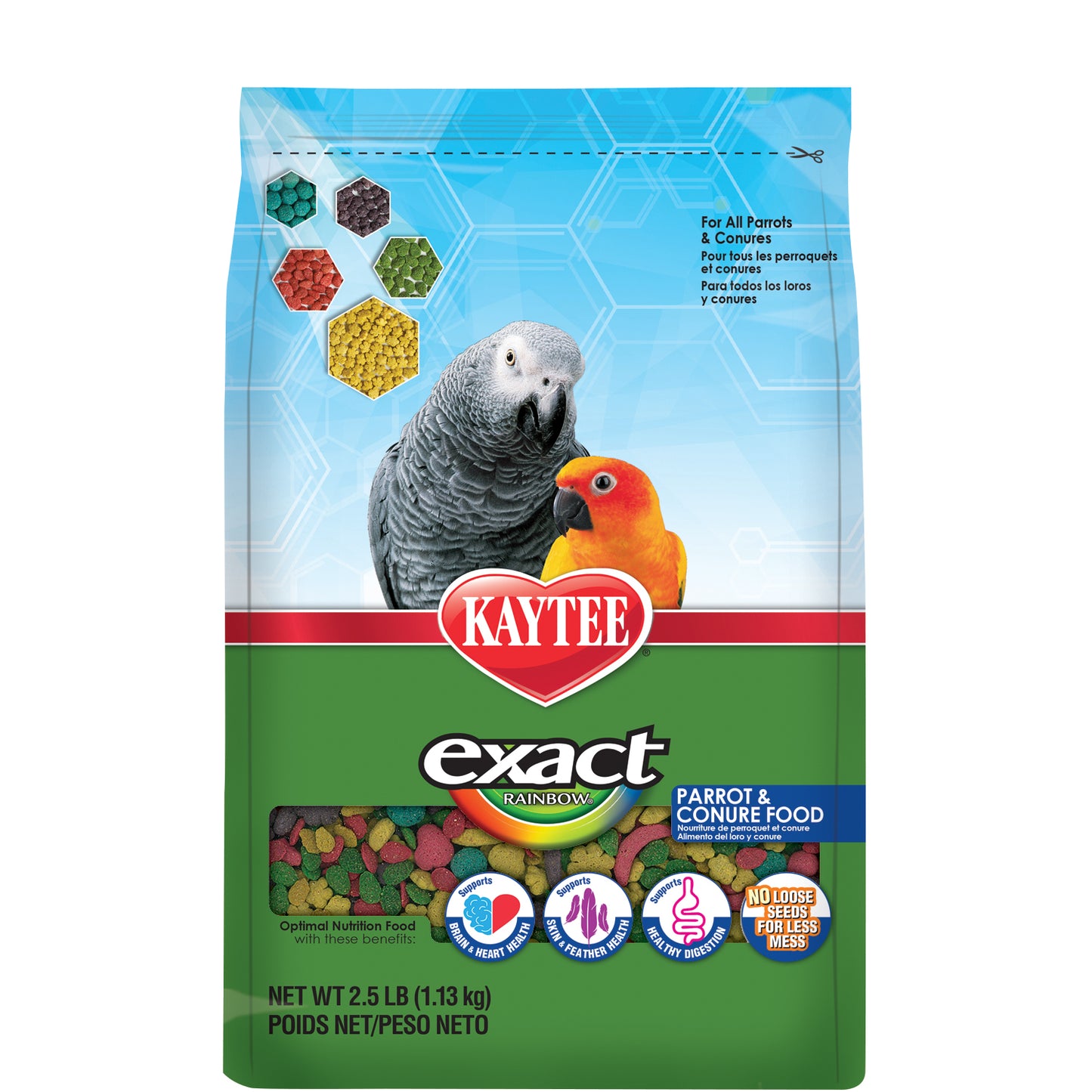 Kaytee Exact Rainbow 4-lb, Parrot & Conure Food