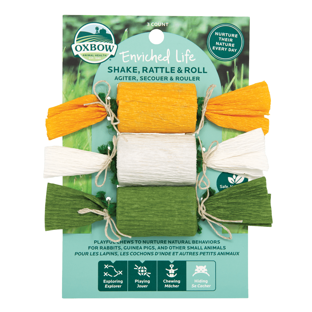 Oxbow Enriched Life Shake, Rattle & Roll, Small Animal Toy