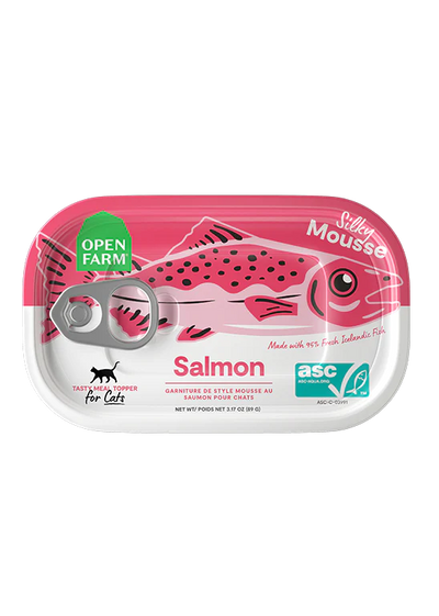 Open Farm Salmon 3.17-oz, Cat Meal Topper, Case Of 17