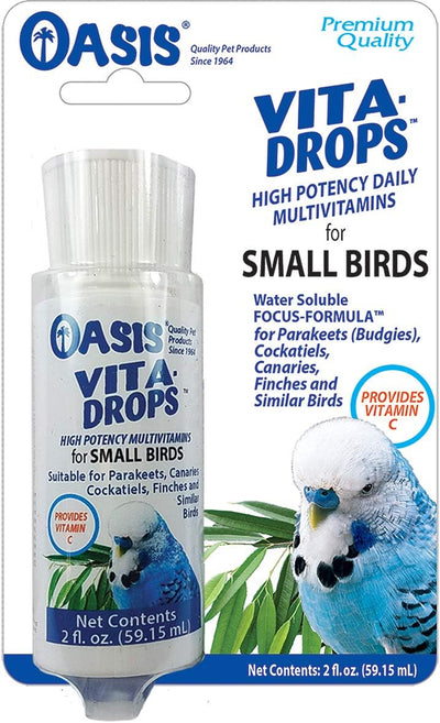 Oasis Vita Drops For Small Birds 2-oz, Bird Supplement
