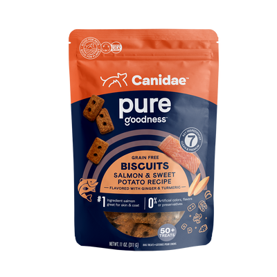 Canidae Pure Biscuits Salmon & Sweet Potato 11-oz, Dog Treat