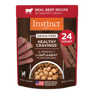 Instinct Healthy Cravings Real Beef Recipe 3-oz, Dog Food Topper