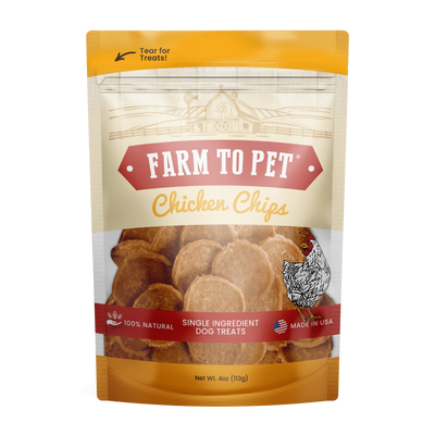 Farm To Pet Single Ingredient Chicken Chips, Dog Treat