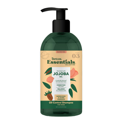 Tropiclean Essentials Jojoba Oil Control 16-oz, Dog Shampoo