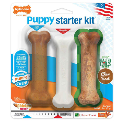 Nylabone Puppy Starter Kit 3-Pack, Dog Toy