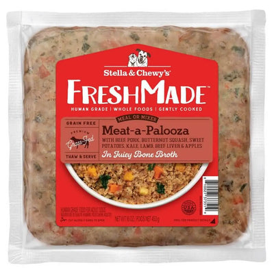 Stella & Chewy's FreshMade Meat-a-Palooza 16-oz, Gently Cooked Dog Food