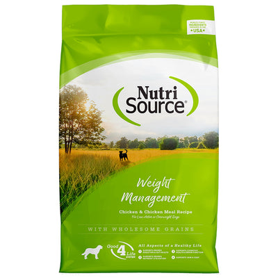 Nutrisource Weight Management Chicken & Rice Recipe, Dry Dog Food