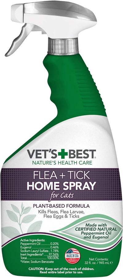 Vet's Best Flea & Tick Home Spray 32-oz For Cats