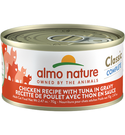 Almo Nature Grain-Free Chicken & Tuna In Gravy 2.47-oz, Wet Cat Food, Case Of 12