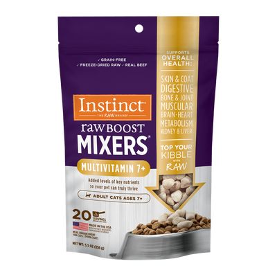 Instinct Raw Boost Mixers Multivitamin For Adults Ages 7+ Freeze-Dried 5.5-oz, Cat Food Topper