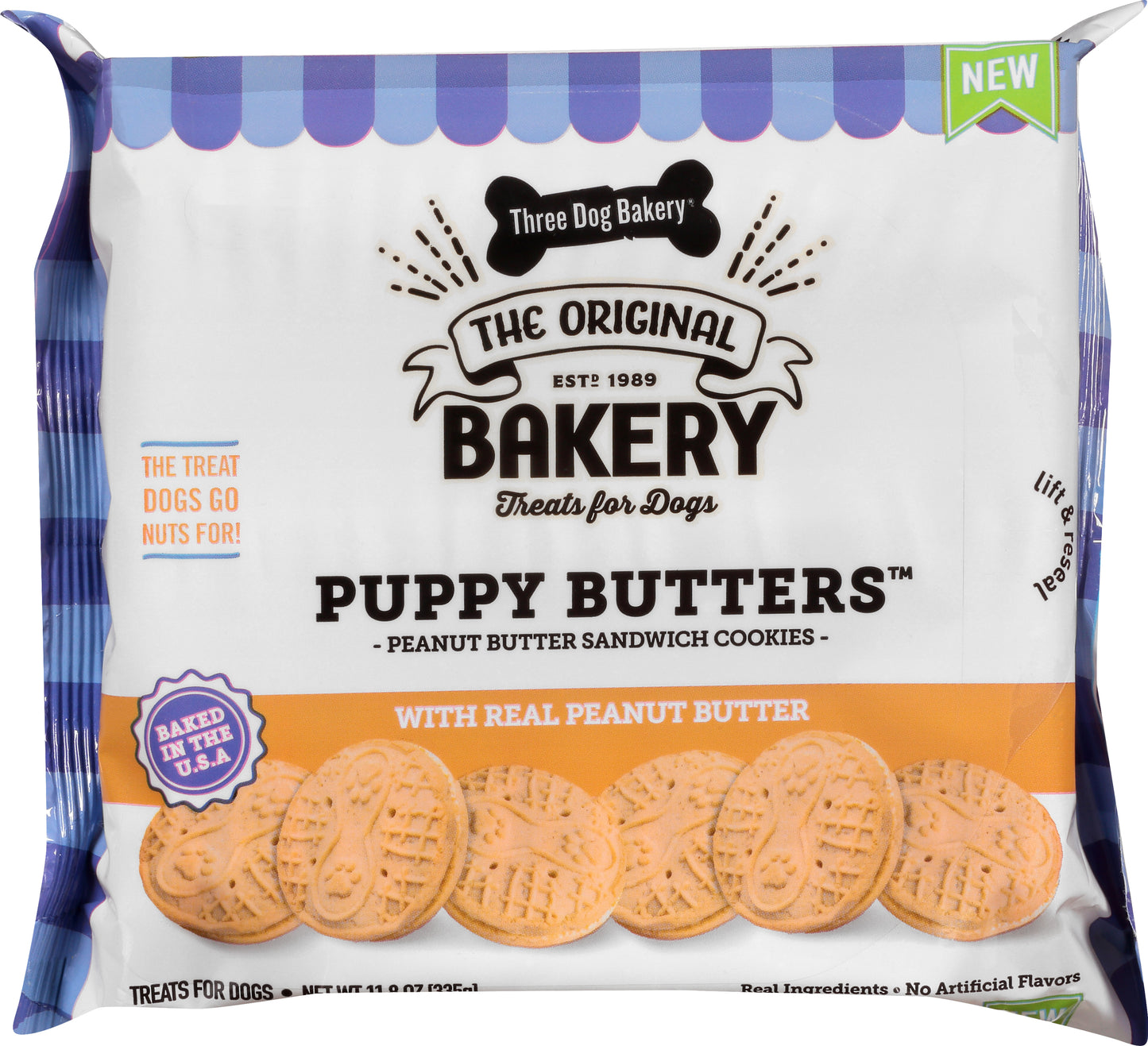 Three Dog Bakery Puppy Butters™ 11.8-oz, Dog Treat