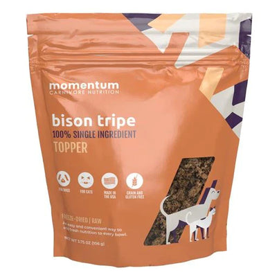 Momentum Freeze-Dried Bison Tripe 3.5-oz, Dog & Cat Meal Topper