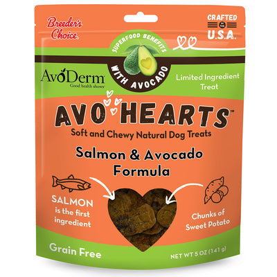 Avoderm® Avohearts™ Salmon & Avocado Formula 5-oz, Dog Treat